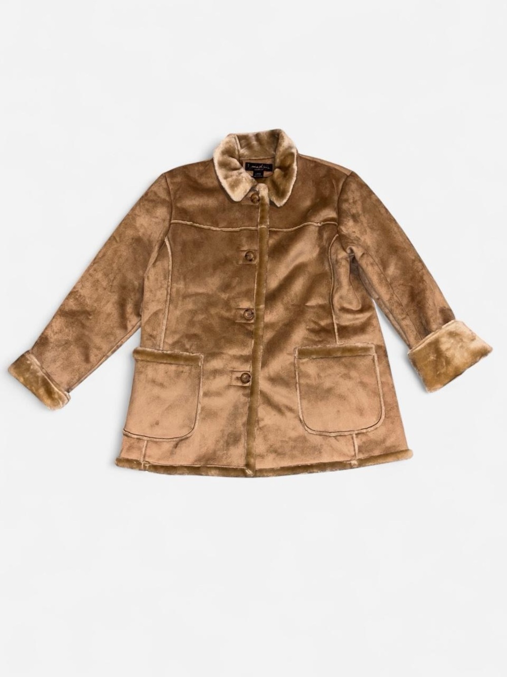 Vintage Y2K fur lined coat